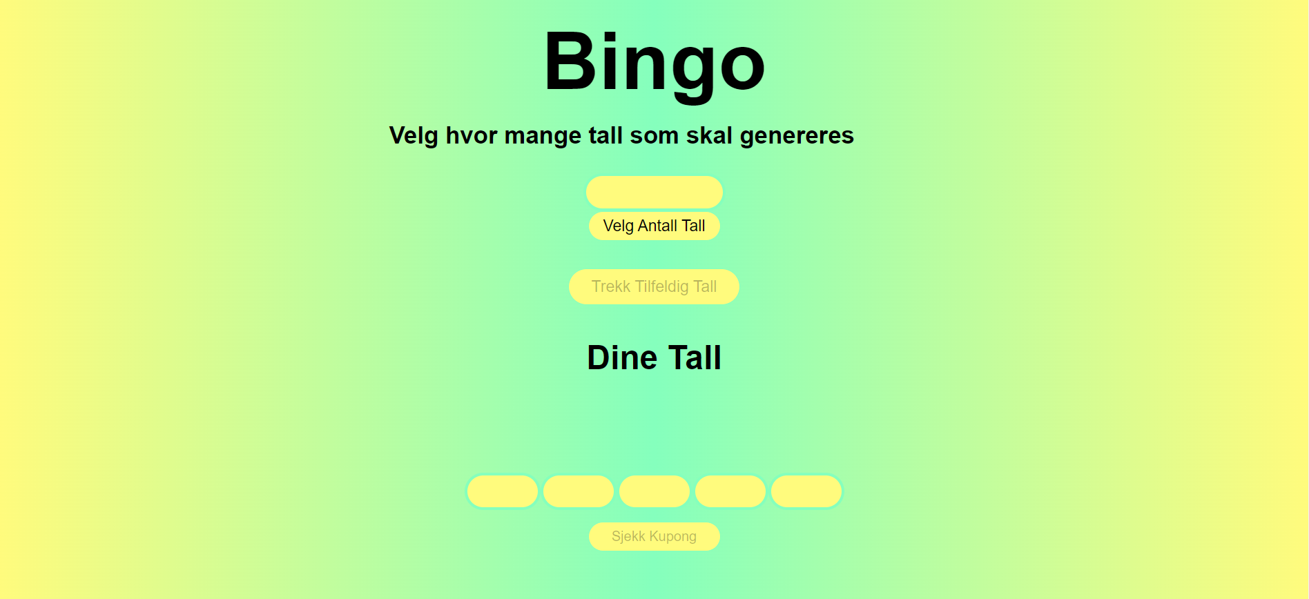 Picture of Bingo page